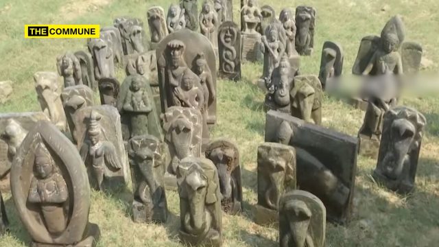 More Than 50 Stone Deity Idols Recovered From Cooum River In Tiruvallur