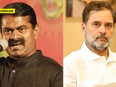 “The Party That Killed Tamils Should Come To Power?” Seeman’s Scathing Attack On Congress “The Party That Killed My People Should Come To Power? BJP Shouldn’t Come, But Congress Can?” Seeman’s Scathing Attack On Congress