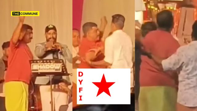 DYFI Activists Disrupt Temple Festival In Kannur Over RSS Ganageetham
