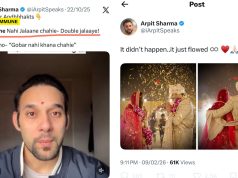 After Giving Hindus Deepavali Pollution Lectures, AAP Leader’s Son Arpit Sharma, Who Was Booked For Sedition, Bursts Firecrackers At Own Wedding After Giving Hindus Deepavali Pollution Lectures, AAP Leader's Son Arpit Sharma, Who Was Booked For Sedition, Bursts Firecrackers At Own Wedding