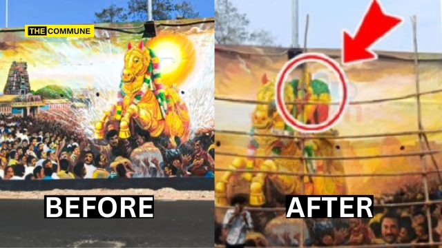 After Outrage, Main Deity Kallazhagar Image Added To Goripalayam Bridge Artwork In Madurai After Outrage, Main Deity Kallazhagar Image Added To Goripalayam Bridge Artwork In Madurai