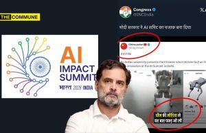 Congress Amplifies Chinese Propaganda Handle To Target India’s AI Summit