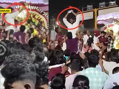 DMK Councillor Throws ₹100 Notes During Ulundurpet Temple Procession, Crowd Scrambles To Gather Money DMK Councillor Throws ₹100 Notes During Ulundurpet Temple Procession, Crowd Scrambles To Gather Money