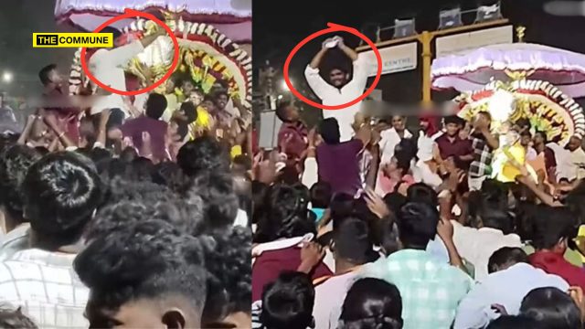 DMK Councillor Throws ₹100 Notes During Ulundurpet Temple Procession, Crowd Scrambles To Gather Money