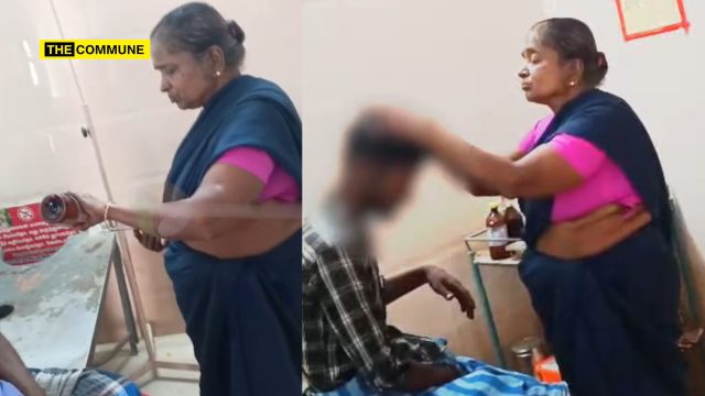 Dravidian Model Healthcare Sanitation Worker Treats Head Injury at Thirubhuvanam Govt Hospital Dravidian Model Healthcare: Sanitation Worker Treats Head Injury at Thirubhuvanam Govt Hospital
