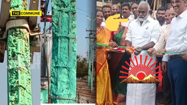 Locals Allege Old, Damaged Poles Used In Minjur ₹1-Crore Substation Inaugurated By DMK MLA
