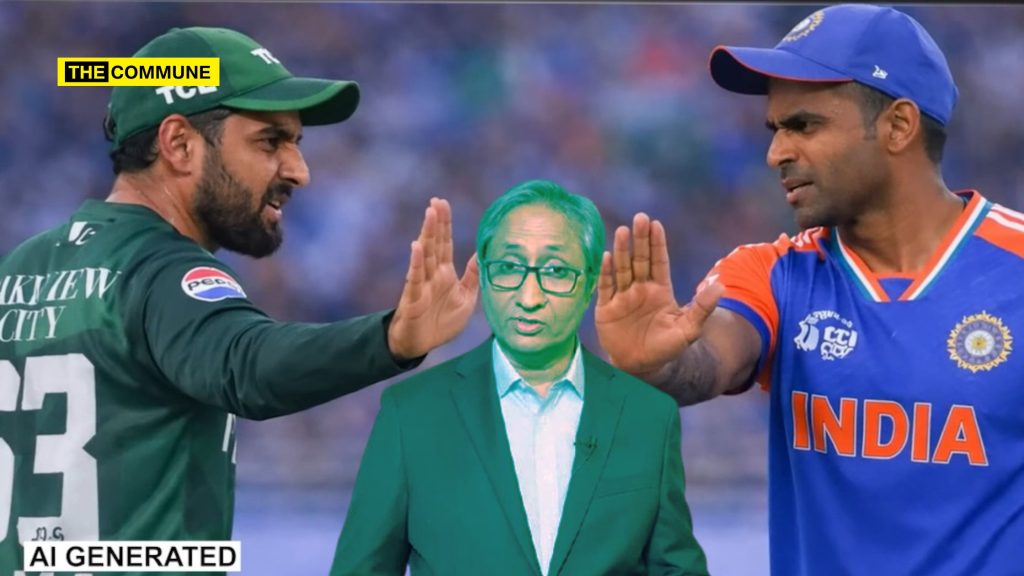 Pakistan Ravi Kumar Ravish Kumar Suffers Meltdown After No-Handshake India-Pakistan Cricket ...