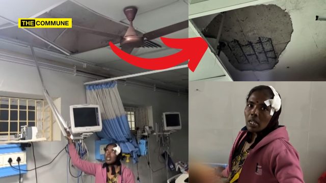 Woman Hurt As Ceiling Collapses In Children’s Care Area at Govt Hospital In Tirupattur
