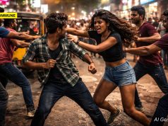Drunken Brawl On Royapettah Road: Youths, Woman Clash In Public Drunken Brawl On Royapettah Road: Youths, Woman Clash In Public