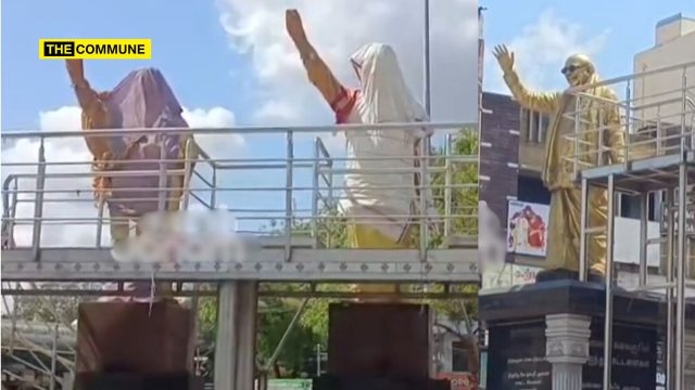 Madurai: Karunanidhi Statue Left Uncovered, MGR, Jayalalithaa Statues Covered After Poll Code Comes Into Force