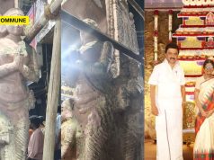 Damage To Rani Mangammal Statue At Madurai Meenakshi Temple Located In PTR’s Constituency And Trustee Board Led by His Mother Damage To Rani Mangammal Statue At Madurai Meenakshi Temple Located In PTR's Constituency And Trustee Board Led by His Mother