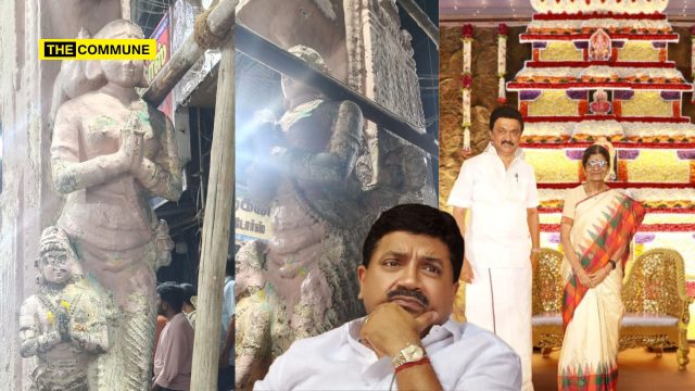 Damage To Rani Mangammal Statue At Madurai Meenakshi Temple Located In PTR's Constituency And Trustee Board Led by His Mother