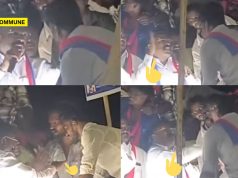 Drunken Party Workers Disrupt VCK Campaign In Periyakulam; Leader Thol. Thirumavalavan Slaps Man Attempting Selfie Drunken Party Workers Disrupt VCK Campaign In Periyakulam; Leader Thol. Thirumavalavan Slaps Man Attempting Selfie