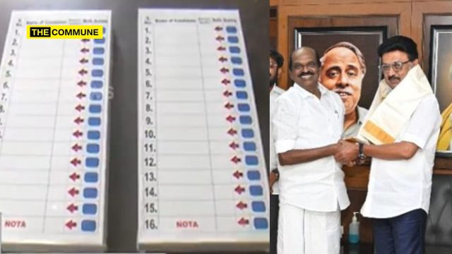 's Stickers Found Fake EVMs, 20,600 ID Cards Seized in Chennai Ahead of TN Polls; DMK Candidate Vaithilingam's Stickers Found