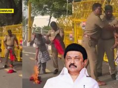 Head Constable Kothandapani Burns DMK Flag In Protest Against Years-Long Allegations Of Medical Negligence Of His Daughter