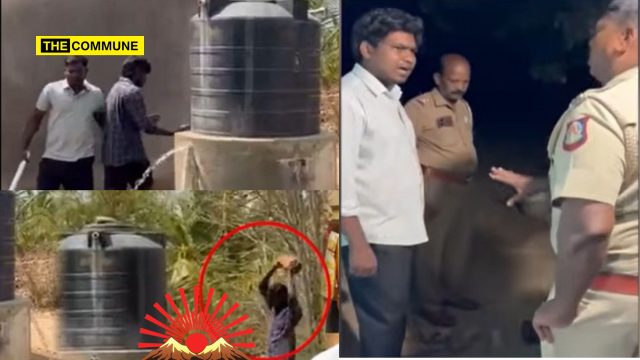 Krishnagiri: Water Tank Destroyed By DMK Goons But Complainant Arrested