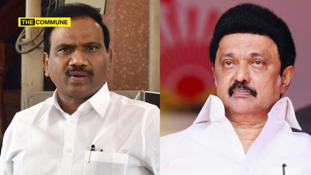 a raja dmk mp mk stalin