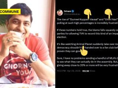 “Dumeel Kuppam Vavaal”, “Otteri Nari”, “Animal Planet” – DMK Influencer Dehumanises TVK Voters In Chennai’s Labour Localities “Dumeel Kuppam Vavaal”, “Otteri Nari”, “Animal Planet” - DMK Influencer Dehumanises Voters In Chennai’s Labour Localities