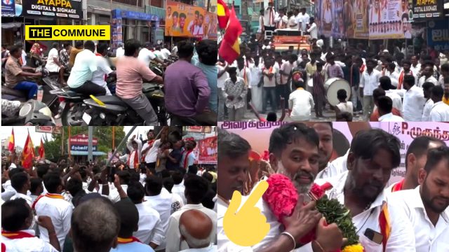 Krishnagiri: Motorists Stuck In Scorching Heat, Roads Choked As TVK Cadres Welcome MLA Mukund Pandian
