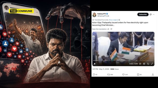 Pakistani Handle Amplifies Fake “CM Vijay Free Electricity”, Brings Back Question Of Whether TVK Vijay’s Massive Online Popularity Was Artificially Engineered