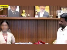 School Student Reportedly Made To Sing In Praise Of Tamil Nadu Govt At TVK Minister Rajmohan’s Office School Student Reportedly Made To Sing In Praise Of Tamil Nadu Govt At TVK Minister Rajmohan’s Office