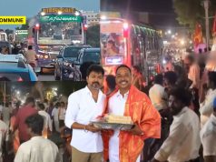 Thirukovilur: Traffic Hit As TVK Cadres Burst Firecrackers Without Permission During Birthday Celebration Of District Secretary Barani Balaji Thirukovilur Traffic Hit As TVK Cadres Burst Firecrackers Without Permission During Birthday Celebration Of District Secretary
