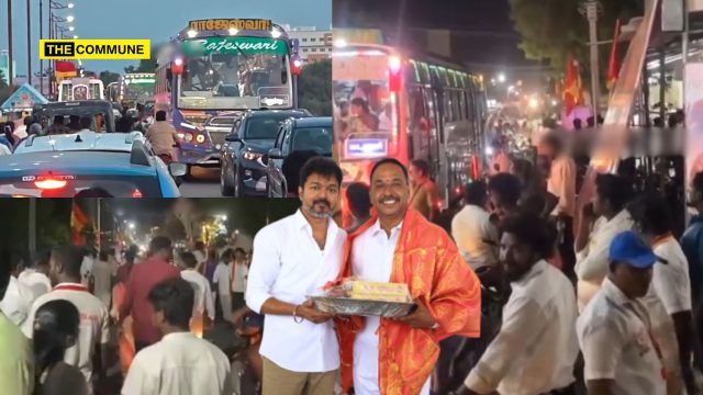 Thirukovilur Traffic Hit As TVK Cadres Burst Firecrackers Without Permission During Birthday Celebration Of District Secretary