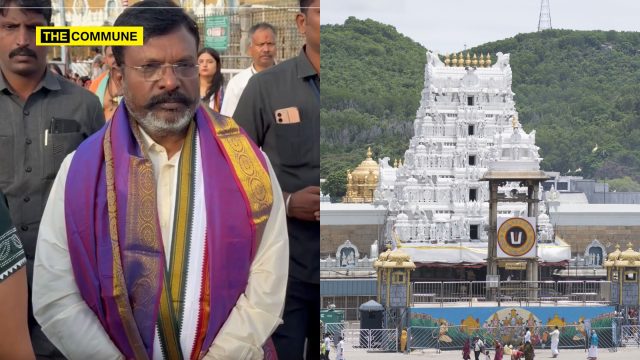 VCK Head Thirumavalavan Who Once Called Temples As Places With Ugly Figurines Visits Tirupati Venkateswara Temple
