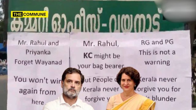 ‘Forget Wayanad’: Posters Targeting Rahul, Priyanka Gandhi Crop Up Amid Kerala CM Power Struggle