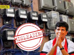 After Lecturing Students On Misinformation, Former DMK MLA Ezhilan Shares Misleading Electricity Bill Claim