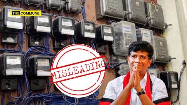 After Lecturing Students On Misinformation, Former DMK MLA Ezhilan Shares Misleading Electricity Bill Claim
