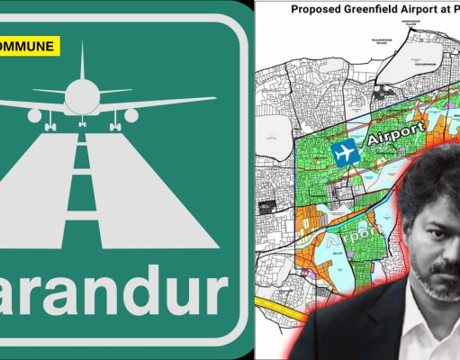 Chennai’s Parandur Airport Work Reportedly Halted, Joseph Vijay’s TVK Govt Sounds The Death Knell For TN Development