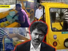 TVK Model: Food, Drinking Water For Migrant Workers Affected By Tiruvallur Ammonia Leak Delivered In Garbage Collection Vehicle TVK Model: Food, Drinking Water For Migrant Workers Affected By Tiruvallur Ammonia Leak Delivered In Garbage Collection Vehicle