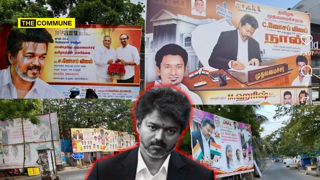 TVK Model: Massive Joseph Vijay Birthday Banners Flood Across Chennai