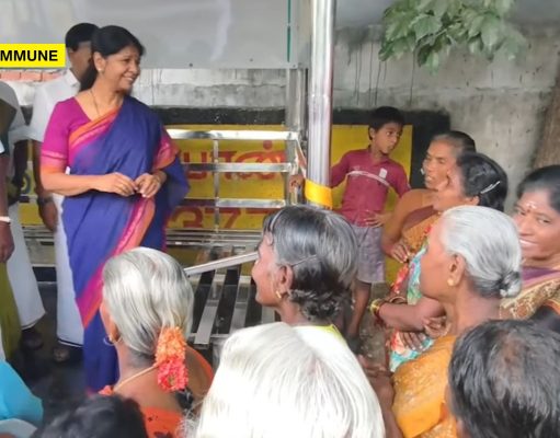 ‘Why Didn’t Buses Stop During Five Years Of DMK Rule? Isn’t Anitha Radhakrishnan From The DMK?’, Women Grill Kanimozhi Over Bus Stop Without Bus Service In Thoothukudi 'Why Didn't Buses Stop During Five Years Of DMK Rule? Isn't Anitha Radhakrishnan From The DMK? Women Grill Kanimozhi Over Bus Stop Without Bus Service In Thoothukudi