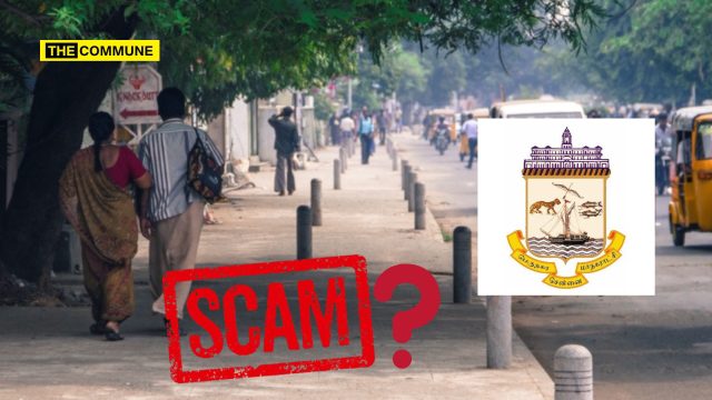 ₹284-Crore Chennai Footpath Tenders Cancelled Over Alleged Cost Inflation, Bid Rigging And Tender Irregularities