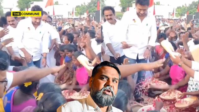 DMK Leader Attacks Sringeri Acharya While His Own Party Fall At The Feet Of Udhayanidhi Stalin DMK Leader Attacks Sringeri Acharya While His Own Party Fall At The Feet Of Udhayanidhi Stalin