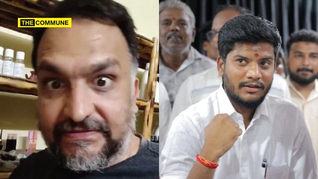 DMK-Supporting Rabid Urban Naxal Dravidian Stock Piyush Manush Spews Casteist Venom Against Brahmins While HR&CE Minister Ramesh