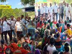Narikuravar Community Stages Protest In Pudukkottai Demanding Community Certificates, Housing Pattas Narikuravar Community Stages Protest In Pudukkottai Demanding Community Certificates, Housing Pattas