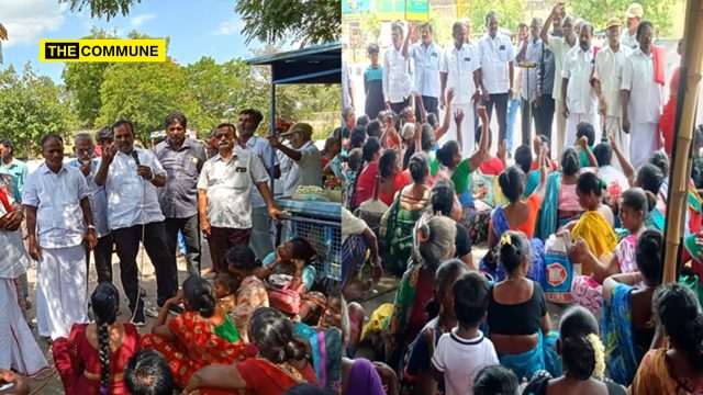 Narikuravar Community Stages Protest In Pudukkottai Demanding Community Certificates, Housing Pattas Narikuravar Community Stages Protest In Pudukkottai Demanding Community Certificates, Housing Pattas
