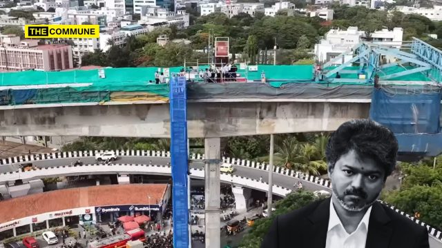 No-Fly Zone Violation? CM Joseph Vijay's Drone Shoot During Kathipara Metro Work Inspection Conducted In Chennai Airport Red Zone