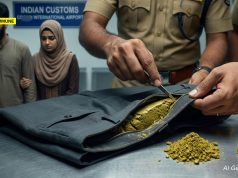 Pudukottai Couple Mohd Sharif & Janofer Arrested At Kochi Airport With ₹1.94 Crore Gold Hidden In Trouser Waistbands Pudukottai Couple Mohd Sharif & Janofer Arrested At Kochi Airport With ₹1.94 Crore Gold Hidden In Trouser Waistbands