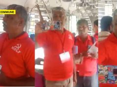 Communist Org NDLF Member Allegedly Collects Money On Chennai Suburban Train For Programme To ‘Drive Out Vedic Civilization That Modi Speaks Of’ Communist Org NDLF Member Allegedly Collects Money On Chennai Suburban Train For Programme To ‘Drive Out Vedic Civilization That Modi Speaks Of’