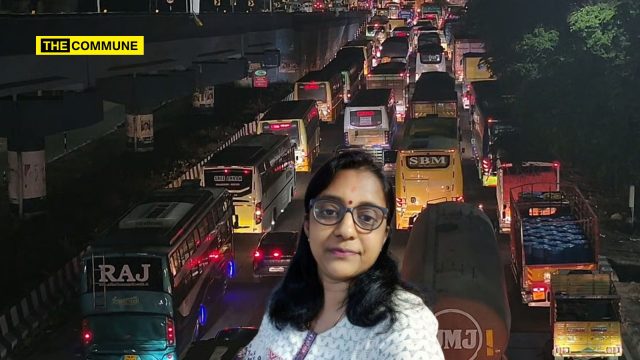 DMK Stooge ‘The Week’ Journalist Lakshmi Mocked 8-Lane Expressway In 2018, Now Complains Of 10-Km Highway Gridlock