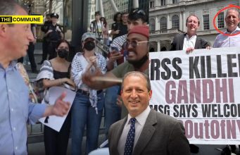 “Get Out, Zionist”: NYC Congressional Nominee Brad Lander, Who Held “RSS Killed Gandhi” Placard, Heckled & Told To Leave Anti-RSS Protest “Get Out, Zionist”: NYC Congressional Nominee Brad Lander, Who Held “RSS Killed Gandhi” Placard, Heckled & Told To Leave Anti-RSS Protest