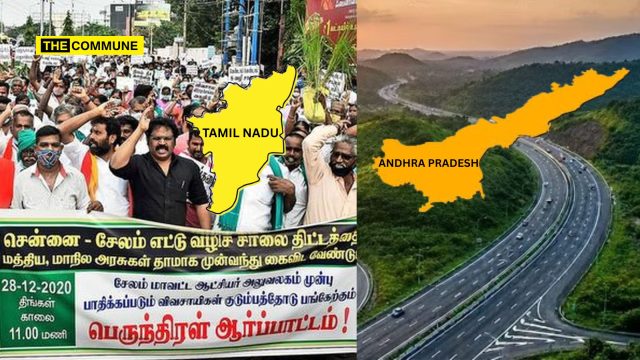 Highly Evolved Dravidian Model State TN Said No To 8 Lane Expressway, Andhra Is Building A New Greenfield Highway Highly Evolved Dravidian Model State TN Said No To 8 Lane Expressway, Andhra Is Building A New Greenfield Highway