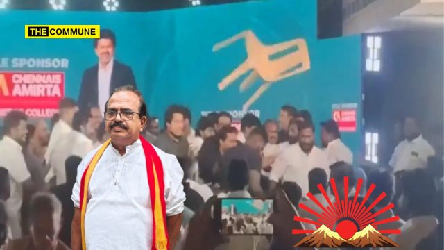 TVK Leader Nanjil Sampath Attacked With Chair, Injured After Allegedly Using Abusive Words Against DMK During Debate