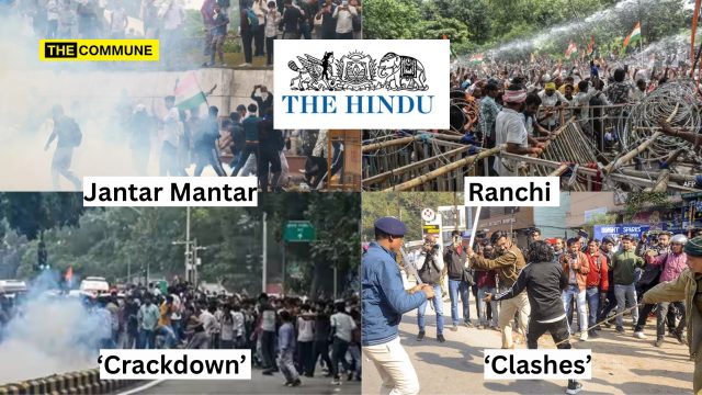 's Bias Exposed “Crackdown” For Delhi Cockroach Protest, “Clashes” For Jharkhand Student Protest