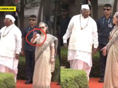 Sonia Gandhi Appears Upset As Full Vande Mataram Plays At Congress HQ, Allegedly Seen Signalling For It To Stop sonia gandhi vande mataram congress