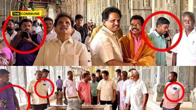 CPIM MP Su. Venkatesan’s Entourage Seen With Phones Inside Meenakshi Temple, Where Mobile Phones Are Banned For Devotees